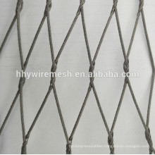 Zoo rope mesh for animal cages hand weave cable rope mesh for zoo enclosure